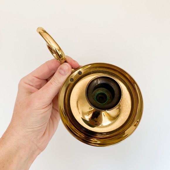 Vintage brass chamber candle holder - Picture 4 of 5
